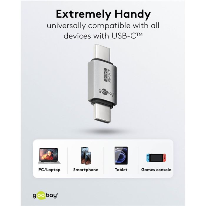 Goobay adapter USB-C 4.0 m-m