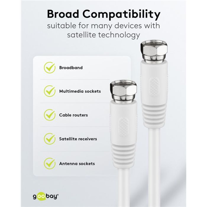 Goobay SAT antena F m - F m kabl, 7.5m