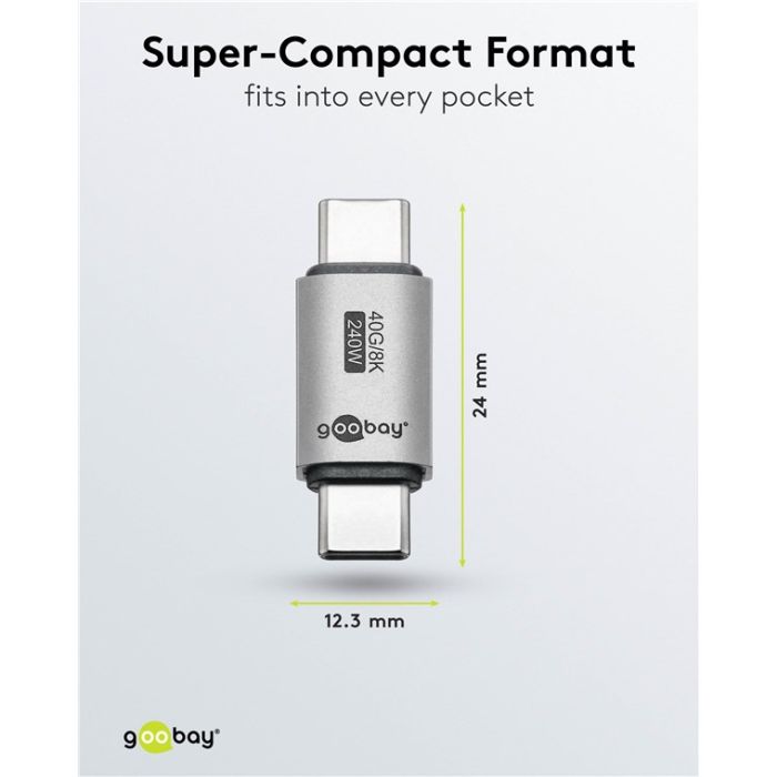 Goobay adapter USB-C 4.0 m-m
