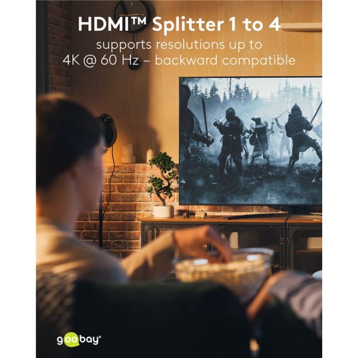 Goobay HDMI spliter 1 na 4 4K