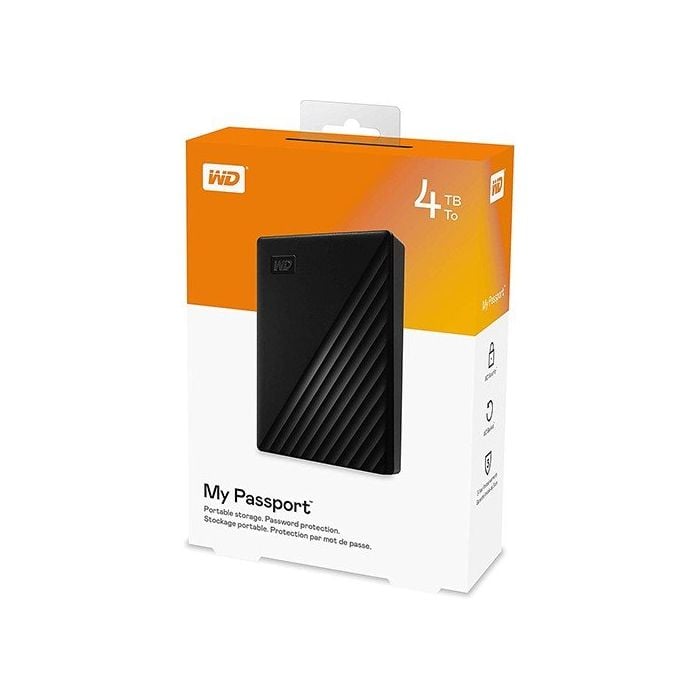Western Digital My Passport eksterni hard disk 4TB WDBPKJ0040BBK-WESN