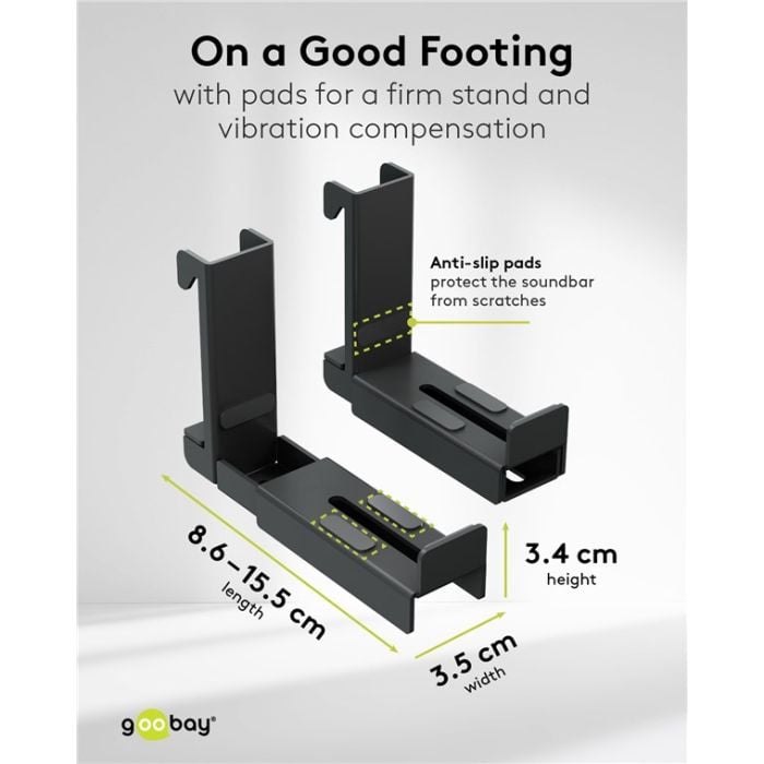 Goobay univerzalni nosač za soundbar zvučnike (crni)