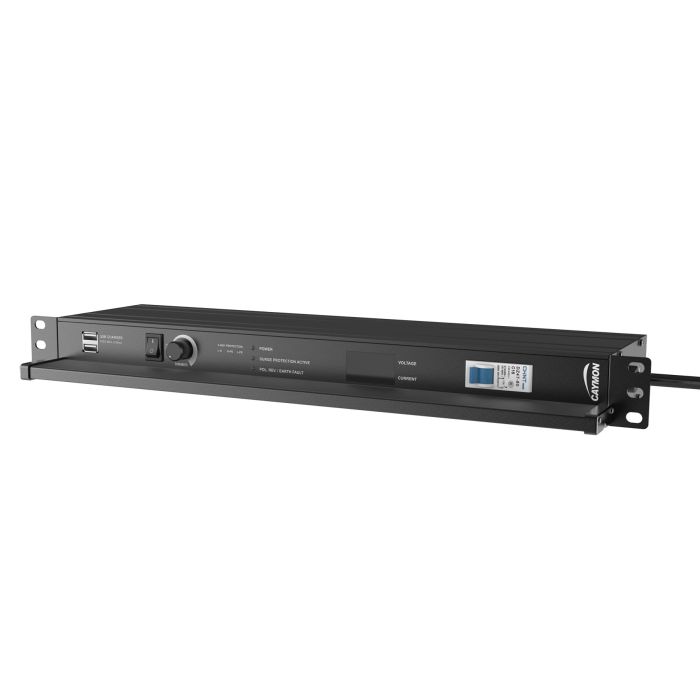 CAYMON-PSR529G-B-LIGHT-USB-FUSE-SURGE-DISPLAY-BLACK