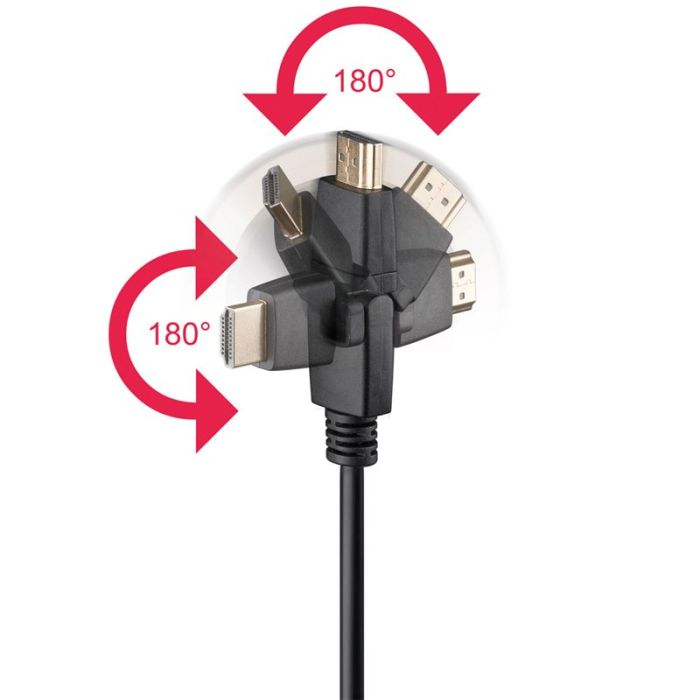 Kabl HDMI - HDMI 1.5m 1.4a sa flexi konektorima
