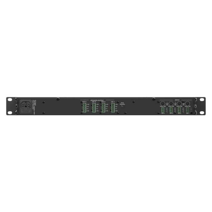 Audac CEP408 - Četvorokanalno energetski efikasno pojačalo 4x80W 70/100V