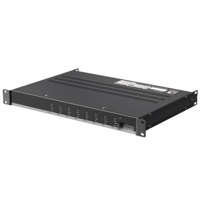 Audac CEP803 - Osmokanalno energetski efikasno pojačalo 8x30W 70/100V