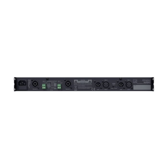 Audac EPA502 - Dvokanalno energetski efikasno Class-D pojačalo 2x500W