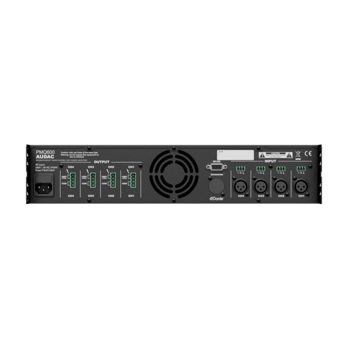 Audac PMQ600 - WaveDynamics™ četvorokanalno 70/100V pojačalo 4x600W sa DSP procesorom
