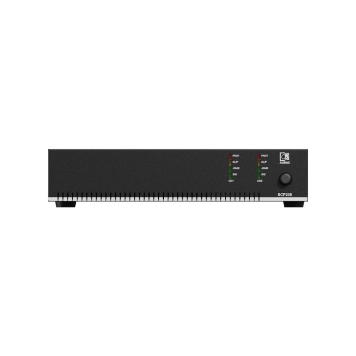 Audac SCP206 - Kompaktno dvojno pojačalo 2×60W, 120W @ 70/100V