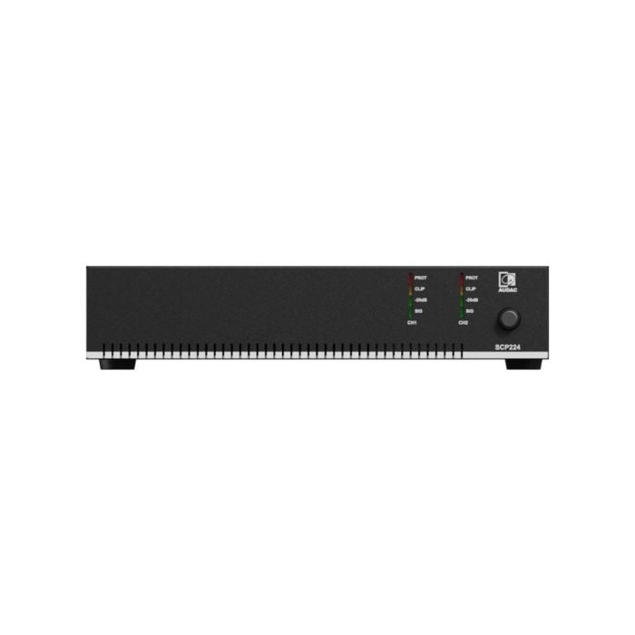 Audac SCP224 - Kompaktno dvojno pojačalo 2×240W, 480W @ 70/100V