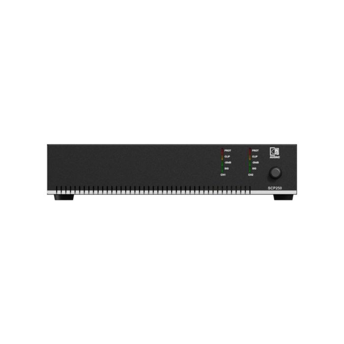 Audac SCP250 - Kompaktno dvojno pojačalo 2×500W, 1000W @ 70/100V