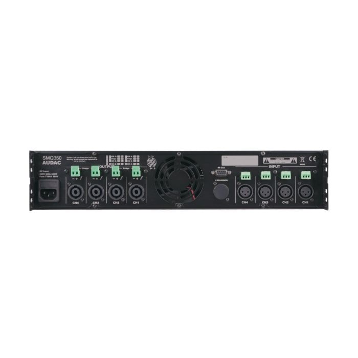 Audac SMQ350 - WaveDynamics™ DSP četverokanalno pojačalo 4×350W
