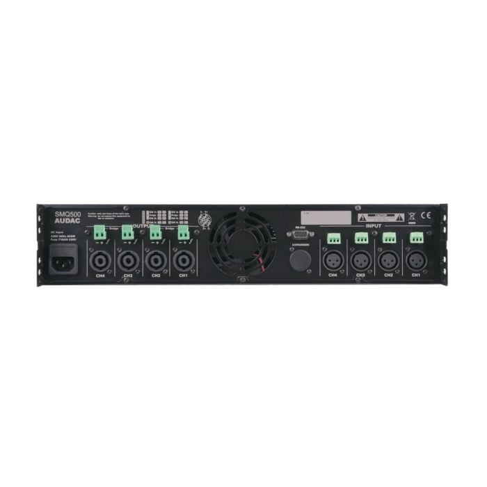 Audac SMQ500 - WaveDynamics™ DSP četverokanalno pojačalo 4×500W