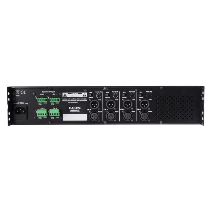 Audac CAP424 - Profesionalno 100V četvorokanalno pojačalo 4x240W