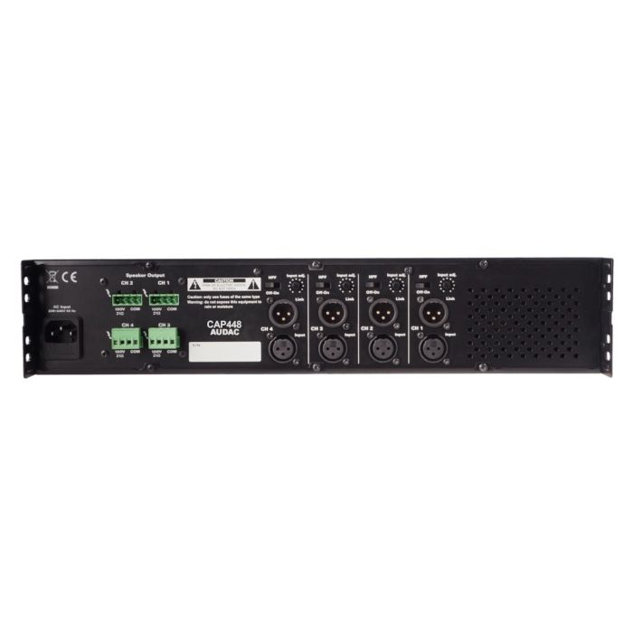 Audac CAP448 - Profesionalno 100V četvorokanalno pojačalo 4x480W