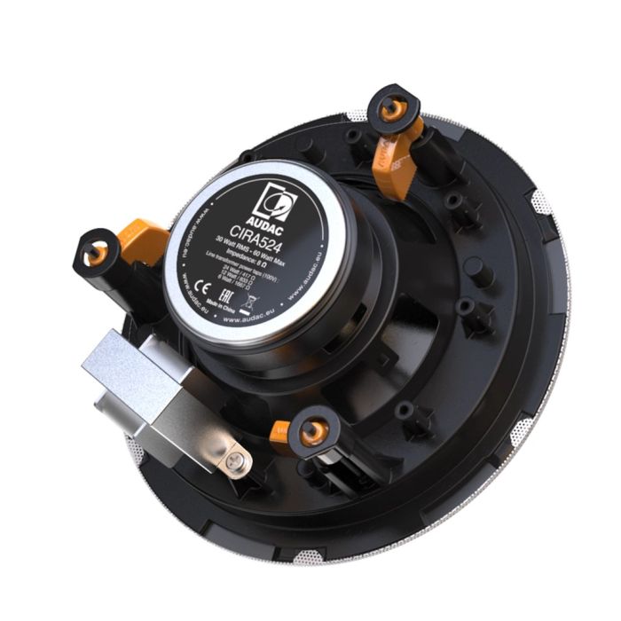 Audac CIRA524I/W - QuickFit™ 2-way ugradni plafonski zvučnik 5,25&quot; 8Ω/24W, bela