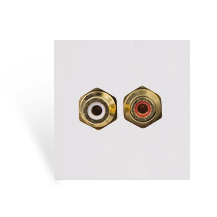 Audac CP45RCA/B - Konekciona ploča RCA 45x45 mm, crna