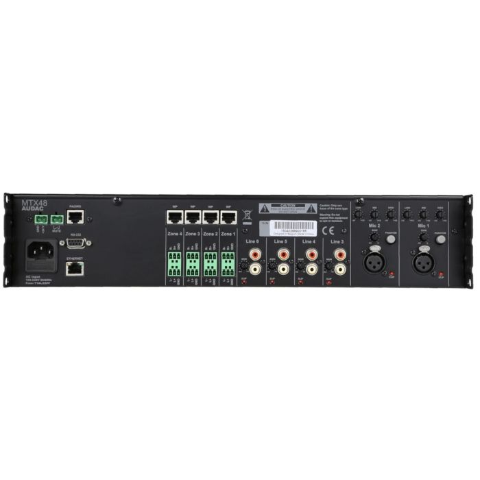 Audac MTX48 - Audio matrica 4 zone sa web interfejsom i AUDAC Touch aplikacijom