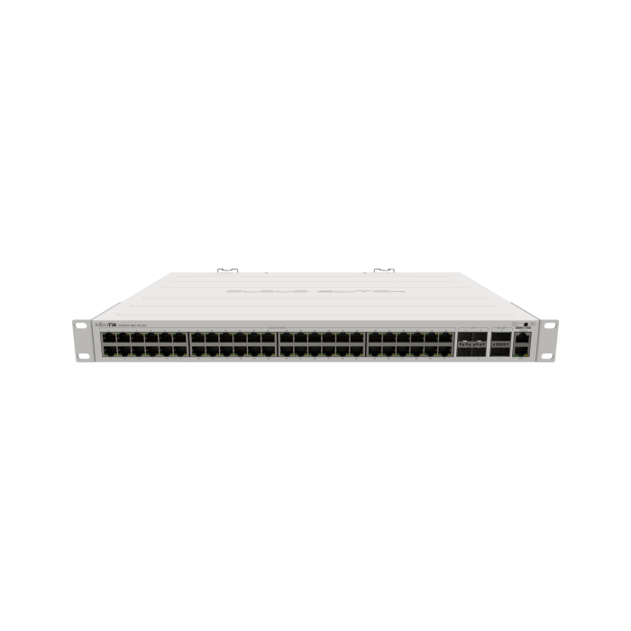 MikroTik CRS354-48G-4S+2Q+RM — 48× Gigabit + 4× SFP+ + 2× 40G QSFP+ switch, 1U r