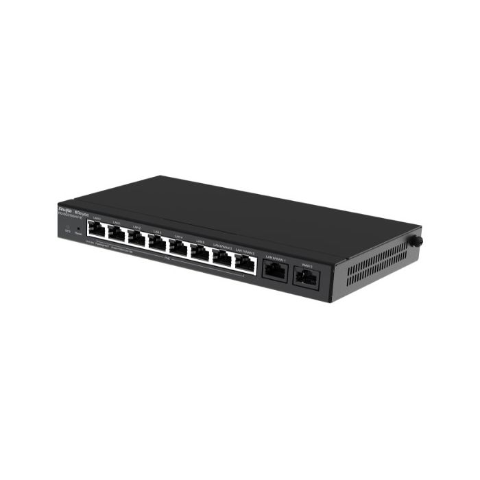 Reyee RG-EG310GH-P-E - cloud upravljiv PoE ruter, 9 gigabit LAN, 1.5 Gbps, VPN