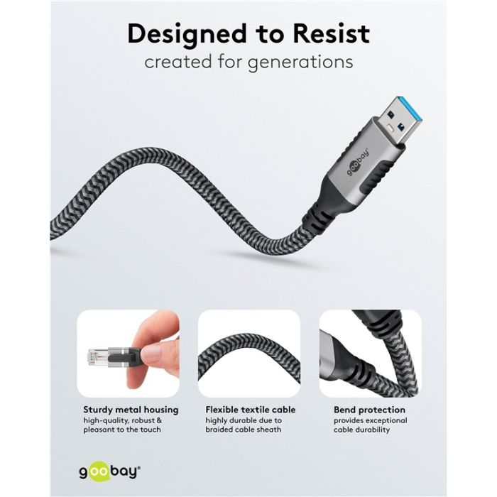Kabl USB-A 3.0 na RJ45 Cat6 FTP 1.5m