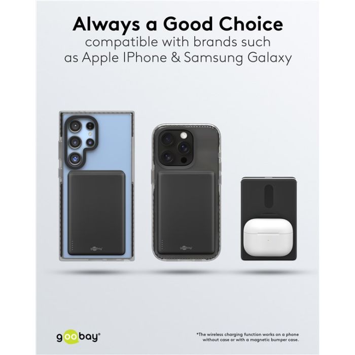 Goobay Wireless magnetni Power Bank 10,000 mAh  