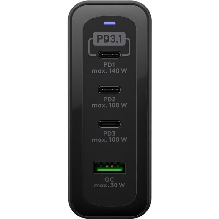 Goobay premum punjač 240W 3xC PD/1xA QC GaN