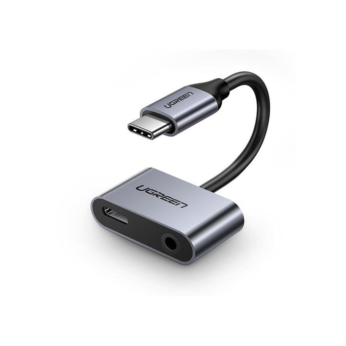 Ugreen USB-C m - 3.5mm f + USB-C f adapter