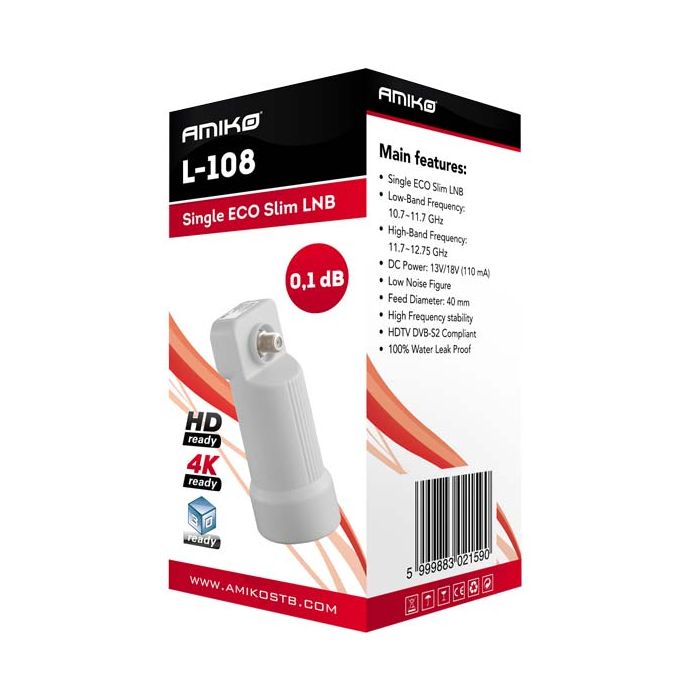 Amiko L-108 Single LNB ECO