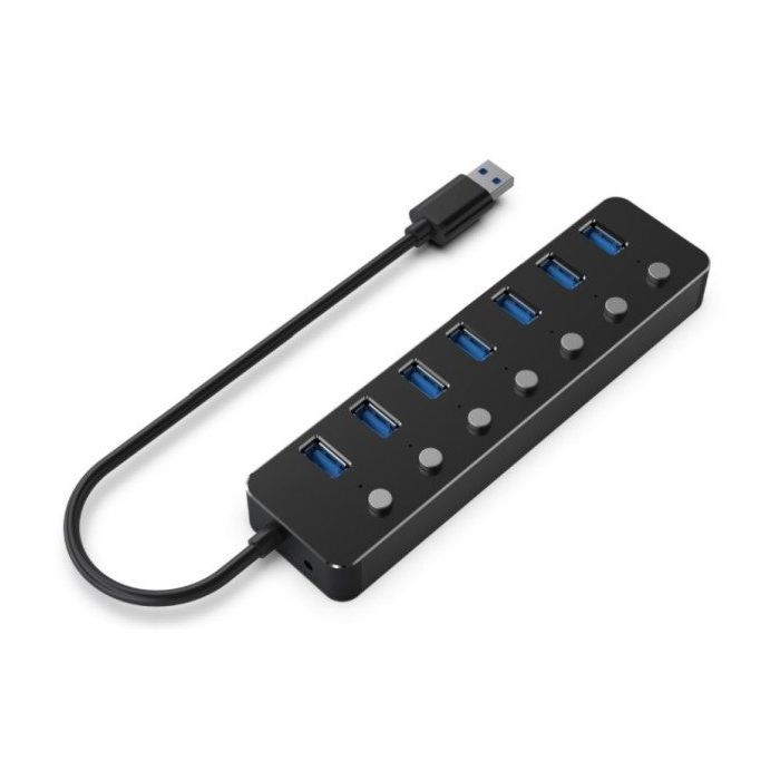 GEMBIRD-UHB-U3P7P-01-BLACK