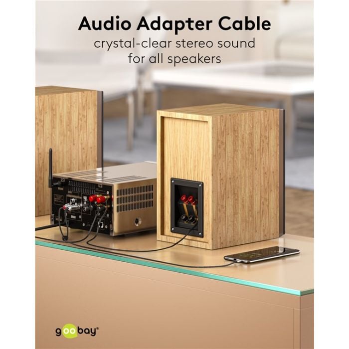 Goobay kabl 3.5mm ST - 2x RCA m