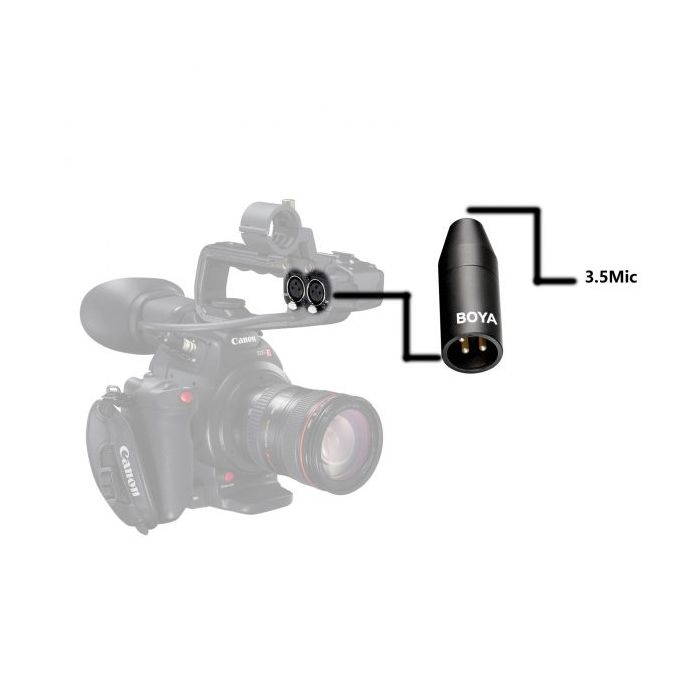 Boya BY-35C-XLR adapter sa 3.5mm mini na XLR muški konektor