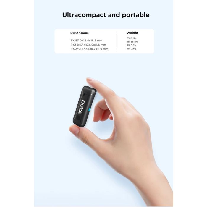 Boya BY-WM3T-U2 bezicni audio set za USB-C uređaje (za 2 sagovornika)