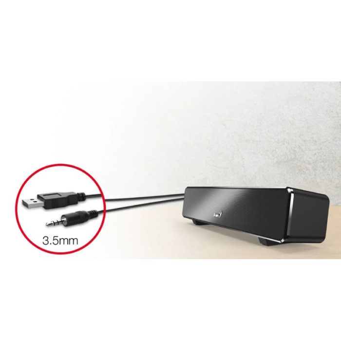 GENIUS-USB-SOUNDBAR-100-CRNI
