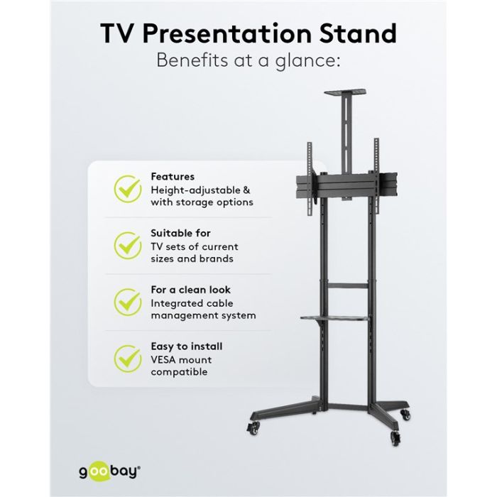 Podni nosač za TV Goobay Stand Pro 37"-70"