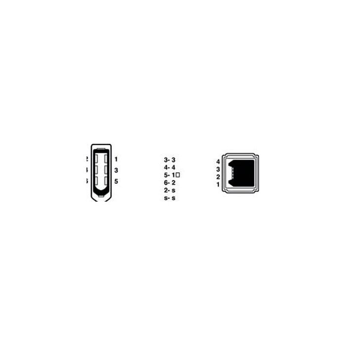 Kabl Firewire 6p-4p Cable-271 1.8m
