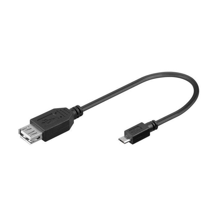 Adapter kabl OTG microUSB m - USB A f 0.2m 95194