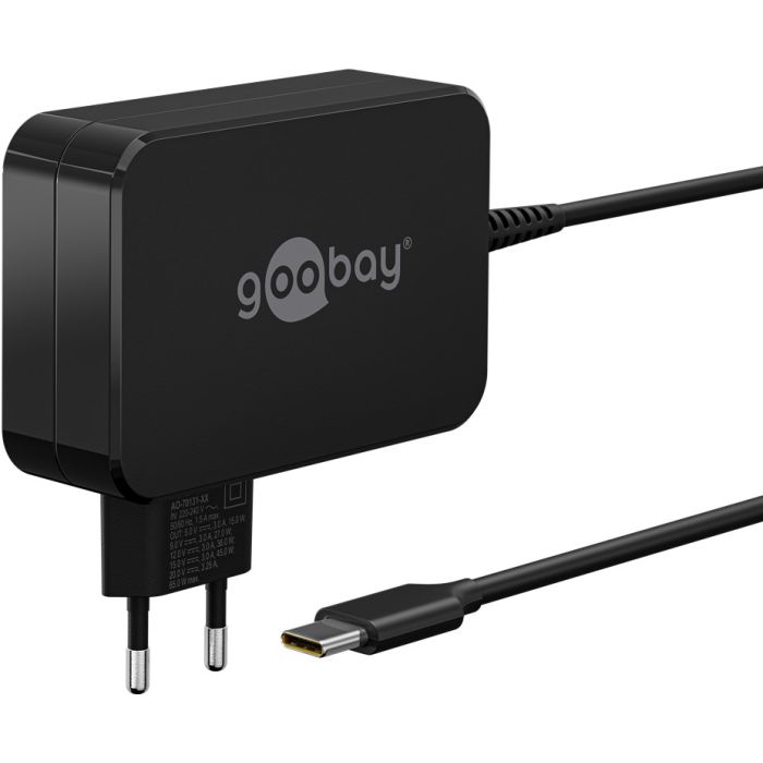 Goobay USB C punjač 65W (crni)