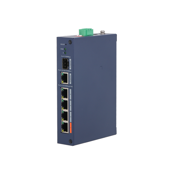 Dahua Layer 2 upravljivi PoE 6-portni switch sa 4 PoE portova CHS4106-4ET-60