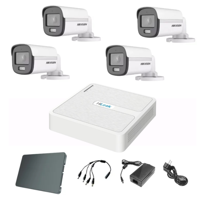 HikVision ColorVu komplet 4 bullet kamere 2Mpix