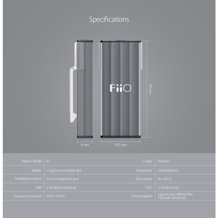 FiiO K1 DAC i pojačalo za slušalice