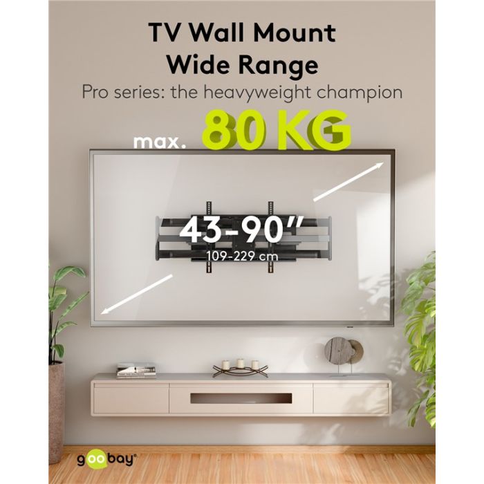 Goobay zidni tv nosač 43-90