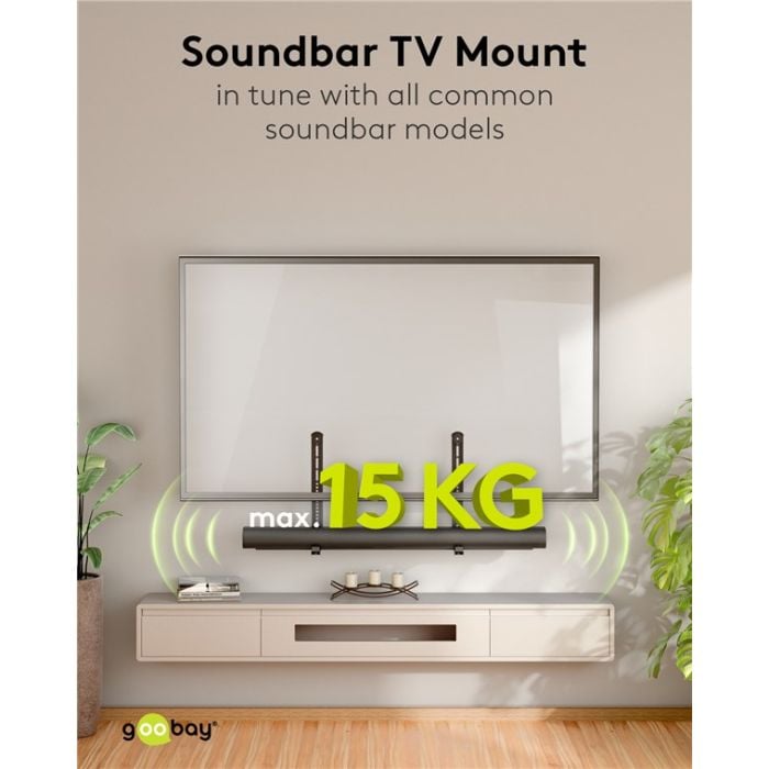 Goobay univerzalni nosač za soundbar zvučnike (crni)