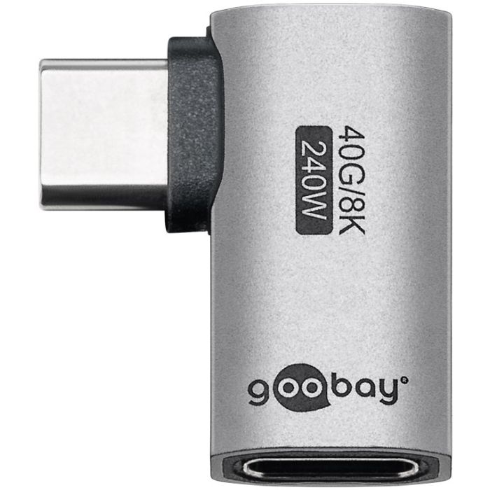 Goobay adapter USB-C 4.0 m-f pod uglom horizontalni