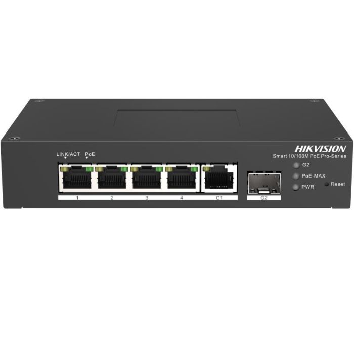 Hikvision DS-3T1306P-SI/HS 4 portni PoE svič