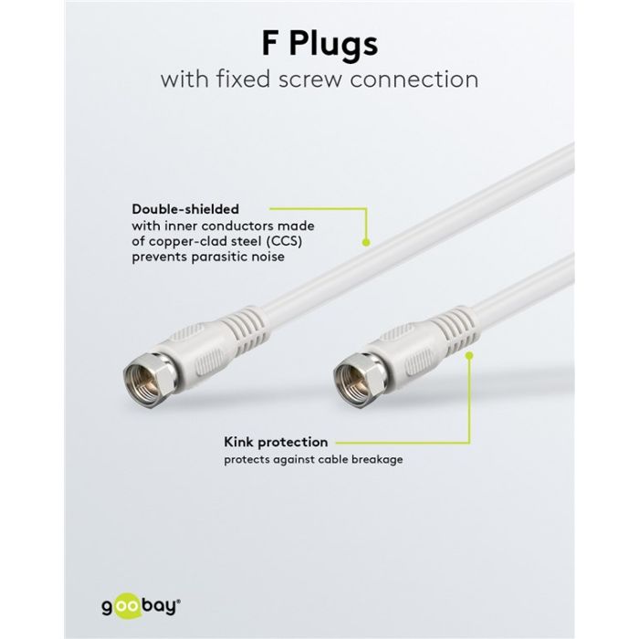 Goobay SAT antena F m - F m kabl, 7.5m