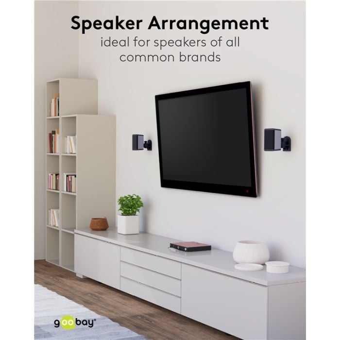 Goobay univerzalni zidni nosač za surround/HiFi zvučnike 