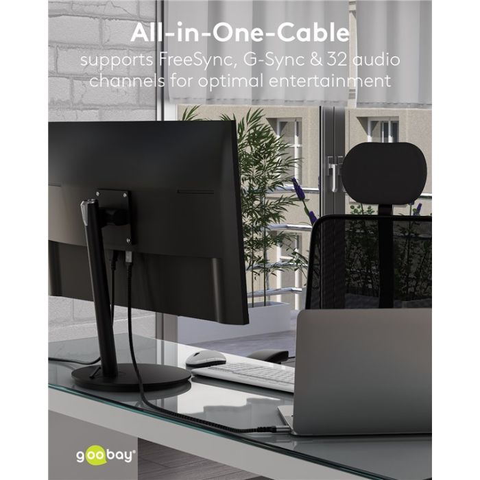 Goobay Plus DisplayPort kabl 2.0/2.1 (više dužina)