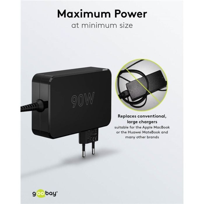 Goobay punjač USB-C 90W (crni)