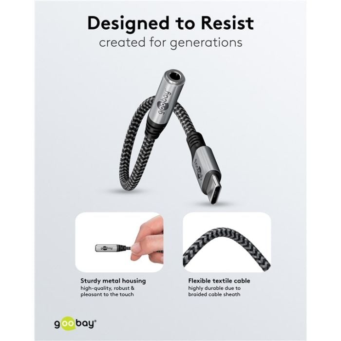 Goobay USB-C m - 3.5mm AUX adapter